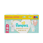 Pampers Premium Care Size 4, Nappy x52, 9kg-14kg