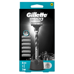 Gillette Mach3 Charcoal Pánský Holicí Strojek, 1 Holicí Strojek, 6 Náhradních Holicích Hlavic