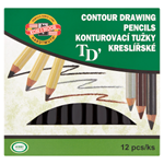 Koh-I-Noor Konturovací tužky kreslířské 3221 12 ks
