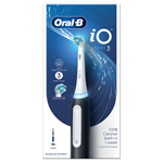 Oral-B iO 3 Black, Elektrický Zubní Kartáček, Design Braun
