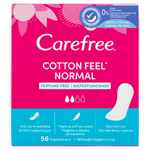 Carefree Cotton Feel Normal slipové vložky neparfemované 56 ks