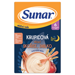 Sunar Mléčná kaše na dobrou noc krupicová příchuť skořice, jablko 210g