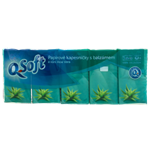 Q-Soft Papírové kapesníčky s balzámem a vůní Aloe Vera 4-vrstvé 10x10ks