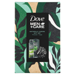 Dove Men+Care Vánoční balíček pro muže se sprchovou houbou