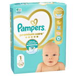 Pampers Premium Care Velikost 1, 72 Dětské Plenky, 2kg-5kg