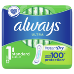 Always Ultra Standard (Velikost 1) Hygienické Vložky 12 ks
