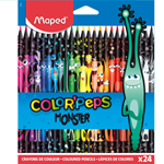 Maped Color´Peps Monster bezdřevé pastelky 24 ks