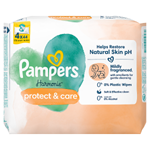 Pampers Harmonie Protect & Care Dětské Čisticí Ubrousky 4 Balení = 176 Ubrousků