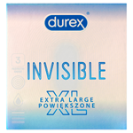 Durex Invisible XL kondomy 3 ks