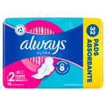 Always Ultra Den Hygienické Vložky Long (Velikost 2) Křidélka 32 ks