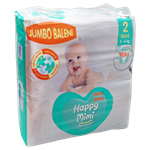 Happy Mimi Flexi Comfort dětské pleny 2 Mini Jumbo balení 90 ks 