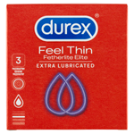 Durex Feel Thin Fetherlite Elite Extra Lubricated kondomy 3 ks