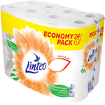 Linteo Toaletní papír bílý 3vrstvý, 24 ks
