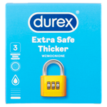 Durex Extra Safe Thicker kondomy 3 ks