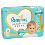 Pampers Premium Care Velikost 6, 38 Plenek, 13kg-18kg