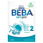 BEBA OPTIPRO® 2, instantní pokračovací mléčná kojenecká výživa, krabice 2 x 300g (600g)