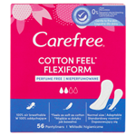 Carefree Cotton Feel Flexiform slipové vložky neparfemované 56 ks