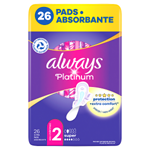 Always Platinum Super Hygienické Vložky S Křidélky 26 ks
