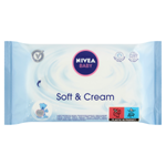 Nivea Baby Soft & Cream Ubrousky 63 ks