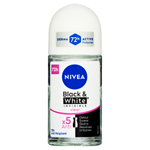 Nivea Black & White Invisible Clear Kuličkový antiperspirant 50ml