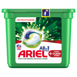 Ariel All-In-1 PODs +Extra Clean Power Kapsle Na Praní, 23 Praní