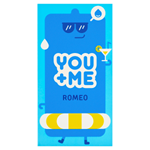 You Me ROMEO kondomy z přírodního kaučukového latexu se zvýšenou dávkou lubrikace, 12 ks