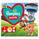 Plenkové Kalhotky Pampers Baby-Dry Edice Paw Patrol Velikost 4, 72 Plenek, 9kg - 15kg