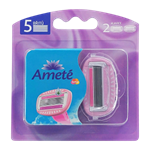 Ameté Dámské náhradní holicí hlavice 5 břitů 2 ks