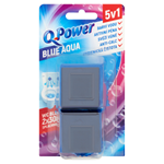 Q-Power Tuhý blok do nádržky WC Blue Water 2 ks