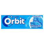 Wrigley's Orbit Peppermint žvýkačka bez cukru s mátovou příchutí se sladidly 10 ks 14g
