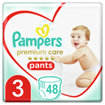 Plenkové Kalhotky Pampers Premium Care Velikost 3, 48 Kusů, 6kg - 11kg