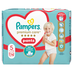 Plenkové Kalhotky Pampers Premium Care Velikost  5, 34 Plenky, 11kg-17kg