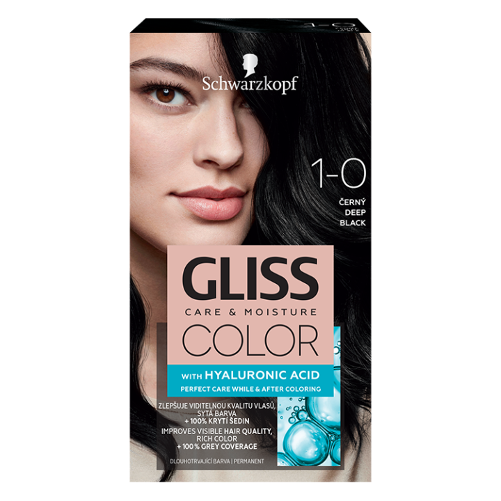 E-shop Schwarzkopf Gliss Color barva na vlasy Černý 1-0