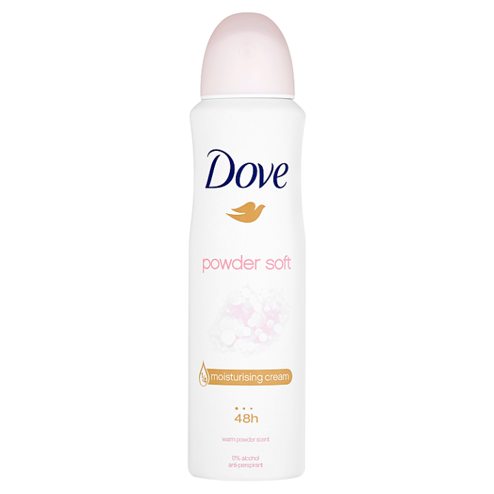 Fotografie Dove Powder soft antiperspirant ve spreji 150 ml