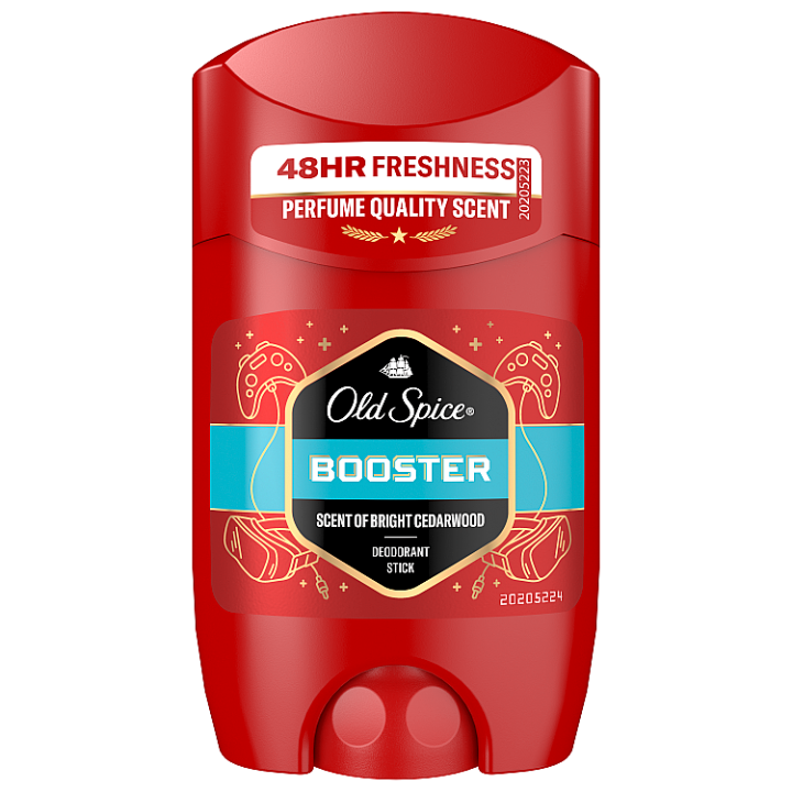 E-shop Old Spice Booster Tuhý Deodorant Pro Muže. 48hod Svěžest Bez Hliníku. 50 % Recyklovaných Plastů