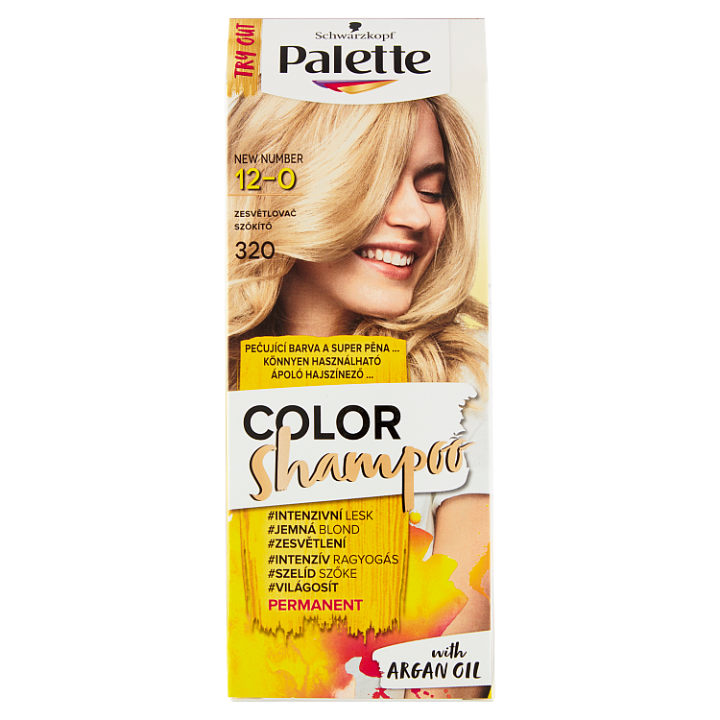 E-shop Schwarzkopf Palette Color Shampoo barva na vlasy Zesvětlovač 12-0 (320)