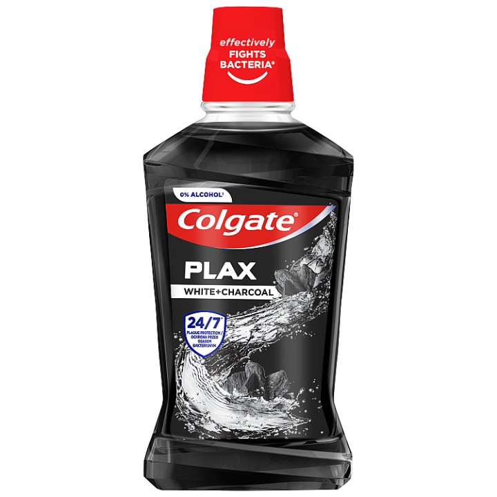 E-shop Colgate Plax White + Charcoal ústní voda 500 ml