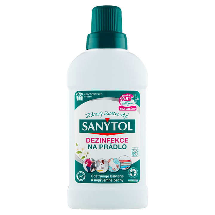 E-shop Sanytol Dezinfekce na prádlo s vůní bílých květů 11 praní 500ml
