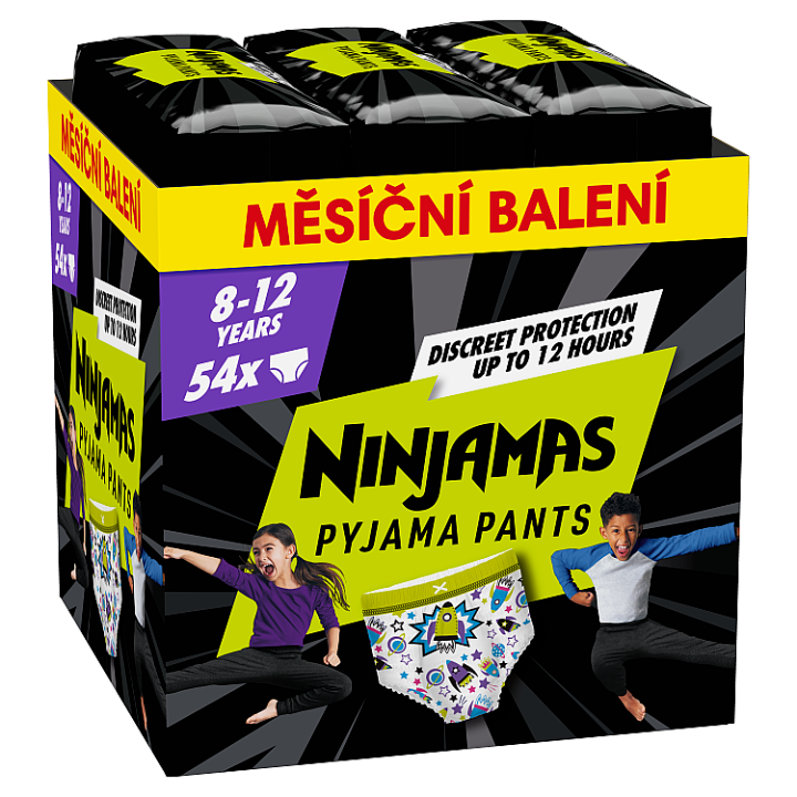 E-shop Ninjamas Pyjama Pants Kosmické lodě, 54 Plenkové Kalhotky, 8 Let, 27kg-43kg
