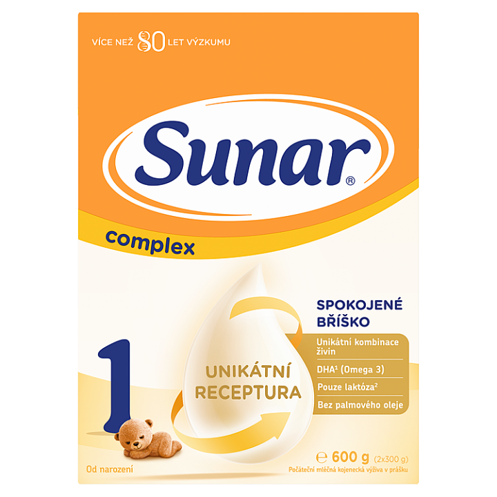 Sunar Complex 1 počáteční kojenecké mléko 600g