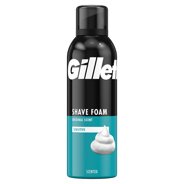 Gillette Classic Pěna Na Holení Sensitive Pro Citlivou Pokožku, 200ml