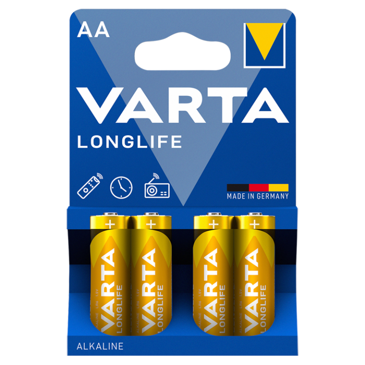 E-shop VARTA Longlife AA alkalické baterie 4 ks