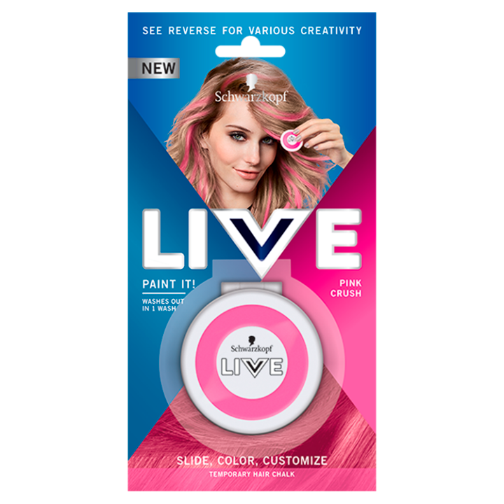 E-shop Schwarzkopf Live Paint It! smývatelná křída na vlasy Pink Crush