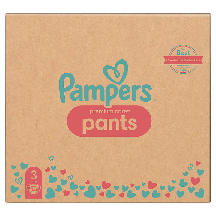 E-shop Plenkové Kalhotky Pampers Premium Care Velikost 3, 144, Kusů 6kg-11kg