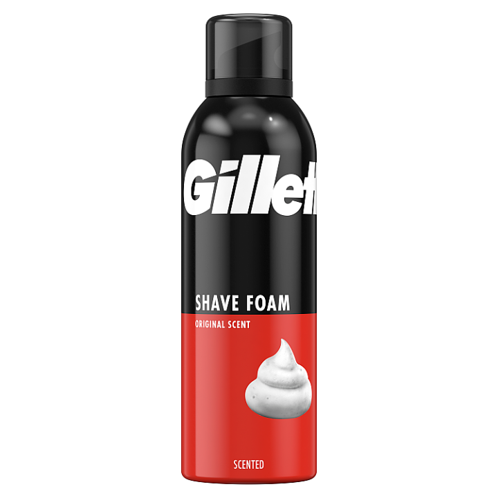 Gillette Classic Pěna Na Holení S Původní Vůní, Pro Rychlé A Snadné Holení, 200ml