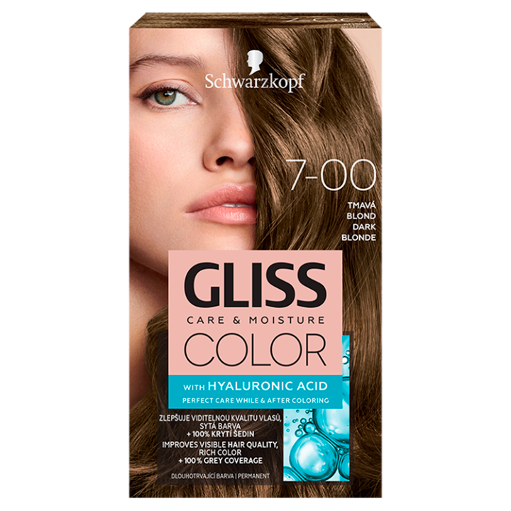 E-shop Schwarzkopf Gliss Color barva na vlasy Tmavá Blond 7-00