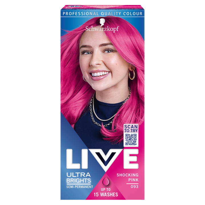 E-shop Schwarzkopf Live Ultra Brights barva na vlasy Party růžová 093