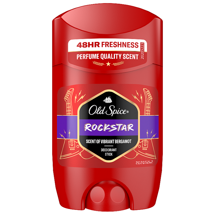 E-shop Old Spice Rockstar Tuhý Deodorant Pro Muže. 48hod Svěžest Bez Hliníku. 50 % Recyklovaných Plastů