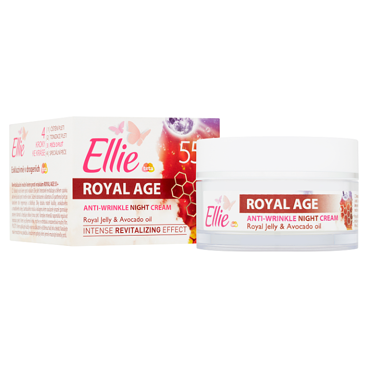 E-shop Ellie Royal Age 55+ Revitalizační noční krém proti vráskám 50ml