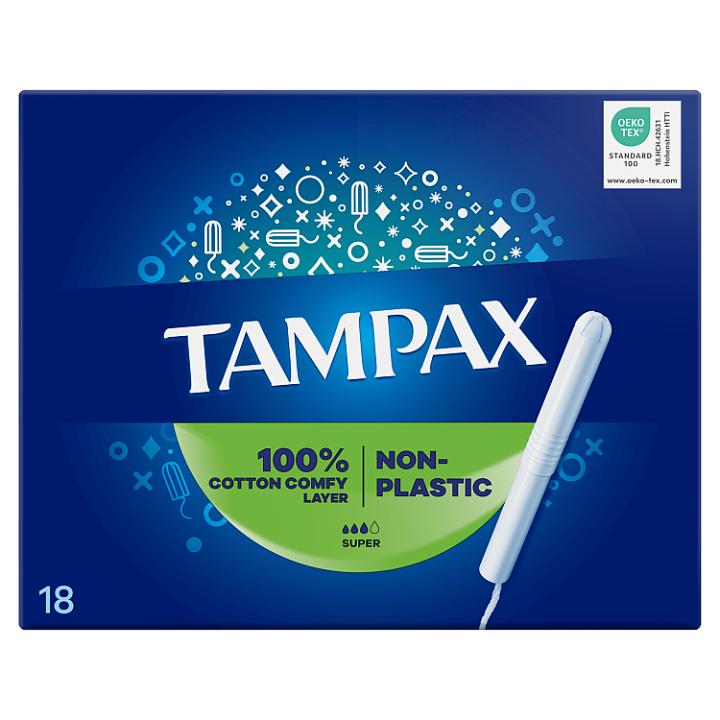 Tampax Super Tampony S Papírovým Aplikátorem 18